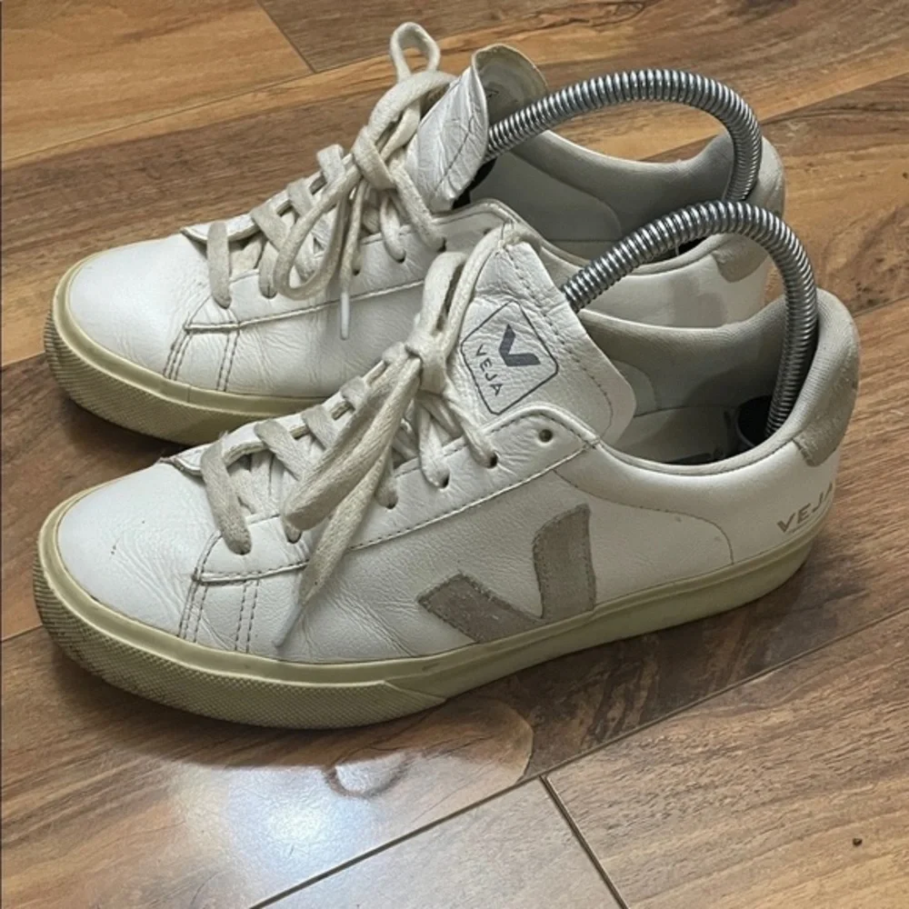 Veja Off-White Leather Sneakers